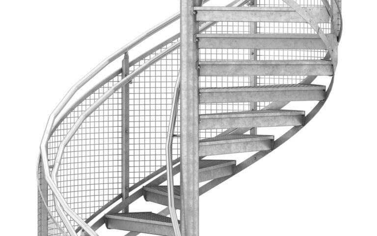 Spiraltrapp Rekkverk Nett
